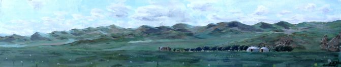 panorama, yourt de Lundu